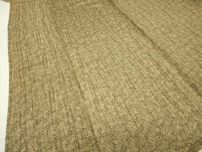 平和屋着物▽江戸小紋 単衣 草葉文 正絹 逸品 DAAV5675az