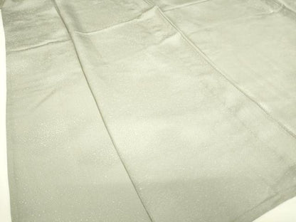 平和屋着物▽上質な色無地 単衣 霞地紋 豆がら茶色 正絹 逸品 DAAV5685az