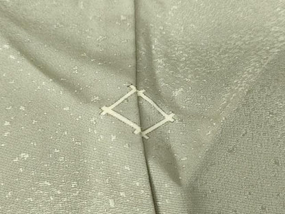 平和屋着物▽上質な色無地 単衣 霞地紋 豆がら茶色 正絹 逸品 DAAV5685az