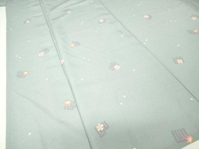 平和屋着物▽小紋 単衣 源氏香花文 洗える着物 DAAV5706az