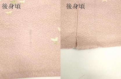 平和屋着物▽小紋　単衣　裏菊　洗える着物　DAAV5715az