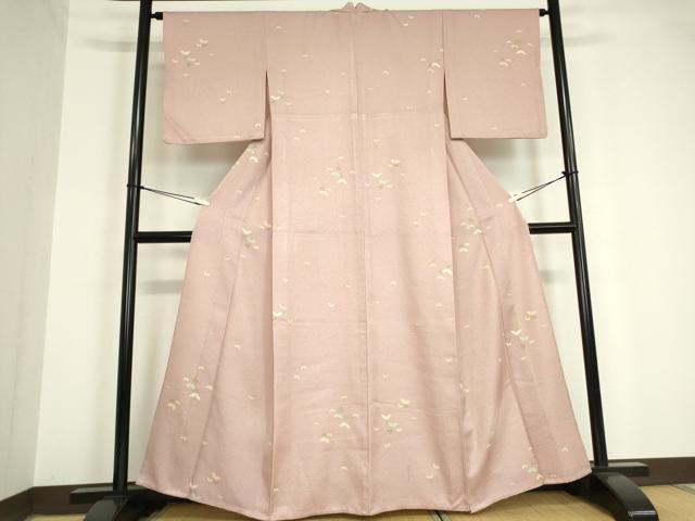 平和屋着物▽小紋　単衣　裏菊　洗える着物　DAAV5715az