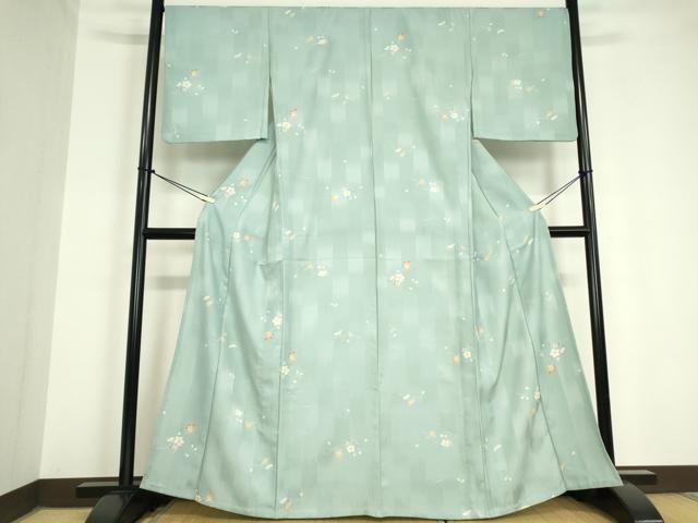 平和屋着物▽小紋　単衣　吹寄せ文　洗える着物　DABG0577az
