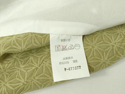 平和屋着物▽小紋 単衣 麻の葉舞桜文 洗える着物 DAAV5734az