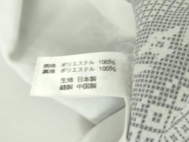 平和屋着物▽小紋 単衣 横段花文 洗える着物 DAAV5736az