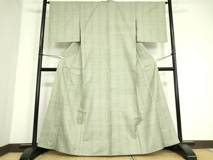 平和屋着物▽本場大島紬 単衣 7マルキ 菱繋ぎ 正絹 逸品 DAAV5760az