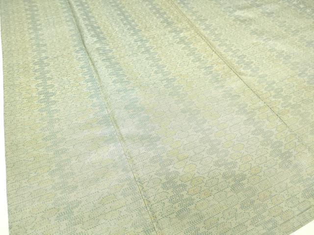 平和屋着物▽本場大島紬 単衣 7マルキ 菱繋ぎ 正絹 逸品 DAAV5760az