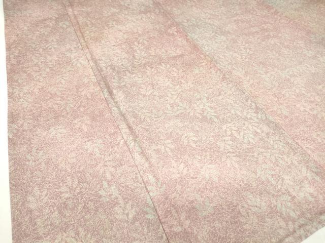平和屋着物▽上質な小紋 単衣 草葉文 正絹 逸品 DAAV5763az