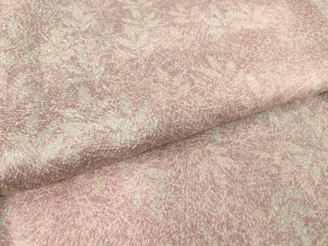 平和屋着物▽上質な小紋 単衣 草葉文 正絹 逸品 DAAV5763az