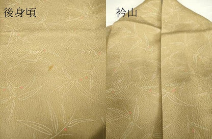 平和屋着物▽上質な小紋 単衣 南天文 鬼しぼ縮緬 正絹 逸品 DAAV5779az