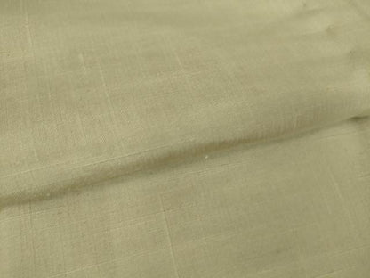 平和屋着物▽上質な紬 単衣 白橡色 正絹 逸品 DAAV5786az