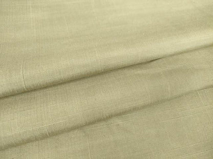 平和屋着物▽上質な紬 単衣 白橡色 正絹 逸品 DAAV5786az