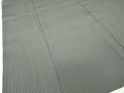 平和屋着物▽男性　本塩沢　単衣　縞　キングサイズ　正絹　逸品　DAAV5789az