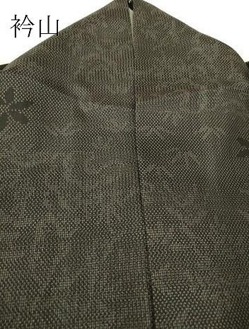 平和屋着物▽本場染大島紬 訪問着 単衣 更紗花文 正絹 逸品 DAAV5790az