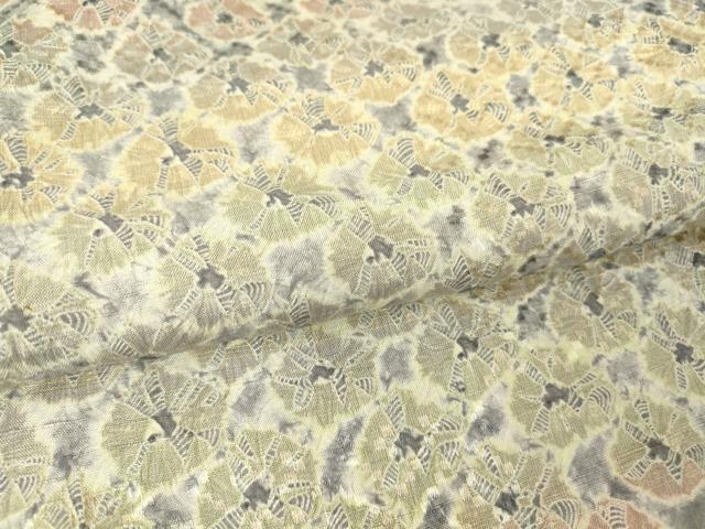 平和屋着物▽上質な紬 単衣 蜘蛛絞り 総絞り 正絹 逸品 DAAV5793az