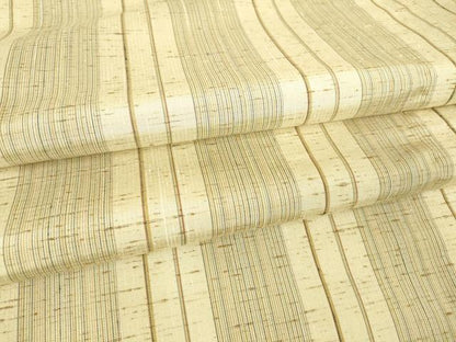 平和屋着物▽ぜんまい紬 単衣 縞 正絹 逸品 DAAV5794az