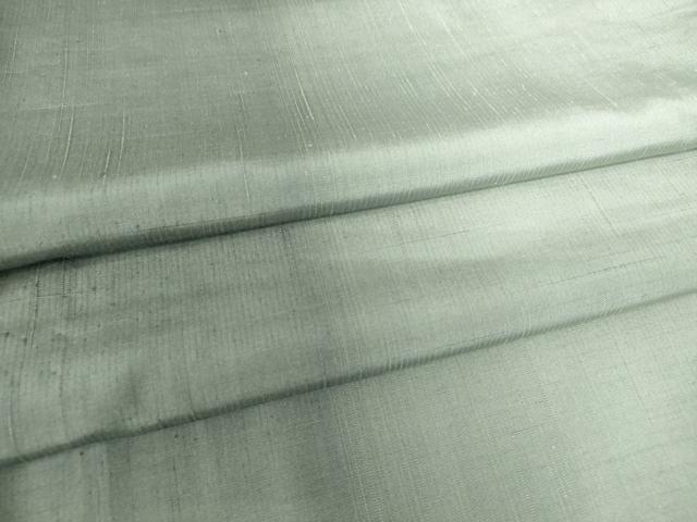 平和屋着物▽上質な紬　単衣　霞文　正絹　逸品　DAAV5796az