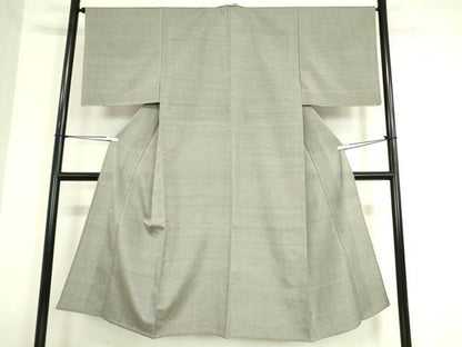平和屋着物▽男性 本塩沢 単衣 総詰め 110亀甲 正絹 逸品 未使用 DAAV5802az