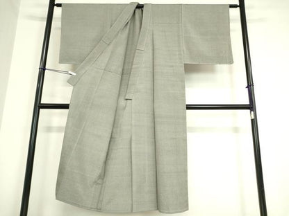 平和屋着物▽男性 本塩沢 単衣 総詰め 110亀甲 正絹 逸品 未使用 DAAV5802az