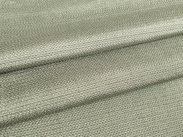 平和屋着物▽男性 本塩沢 単衣 総詰め 110亀甲 正絹 逸品 未使用 DAAV5802az