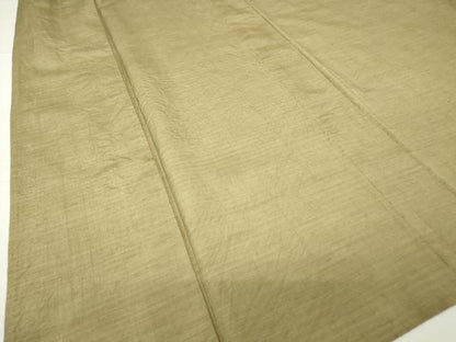 平和屋着物▽男性 紬 単衣 油色 キングサイズ 正絹 逸品 DAAV5803az