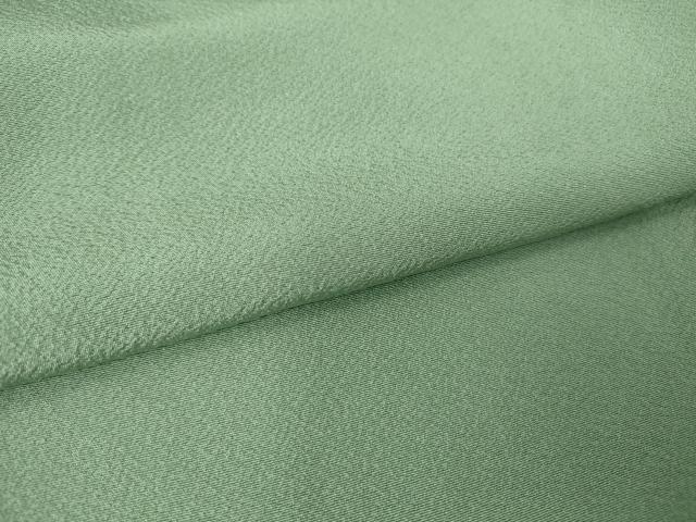 平和屋着物▽上質な色無地 単衣 千草色 正絹 逸品 DAAV5808az