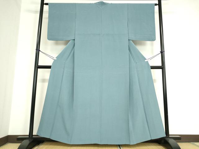平和屋着物▽上質な色無地 単衣 薄縹色 正絹 逸品 DAAV5809az