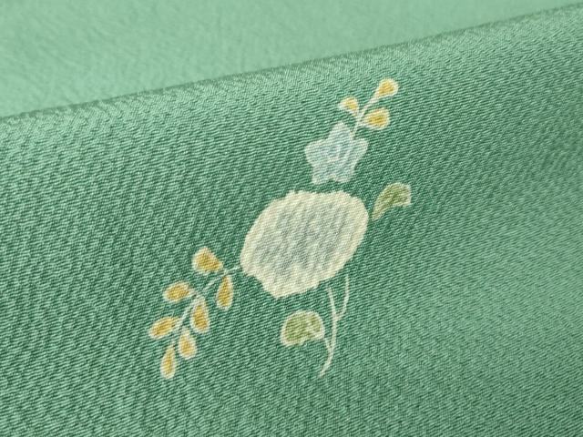 平和屋着物▽上質な小紋 単衣 舞花文 正絹 逸品 DAAV5811az