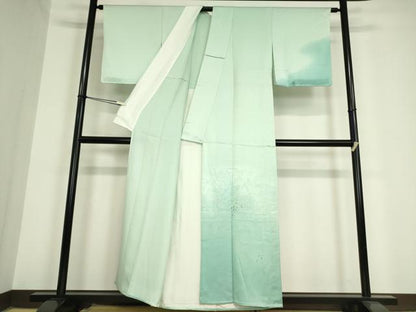 平和屋着物▽訪問着 単衣 刺繍 風景樹林文 金糸 正絹 逸品 未使用 DAAV5812az