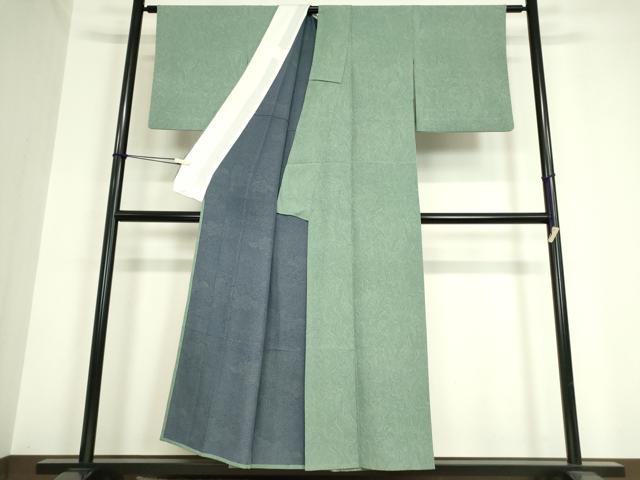 平和屋着物▽上質な小紋 単衣 墨流し文様 正絹 逸品 DAAV5816az