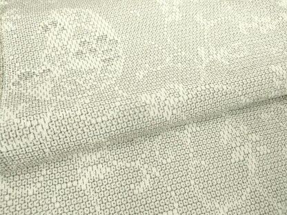 平和屋着物▽本塩沢　単衣　花唐草文　110亀甲　正絹　逸品　DAAV5823az