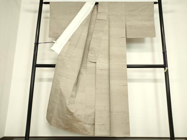平和屋着物▽上質な紬 単衣 絣文 正絹 逸品 DAAV5826az