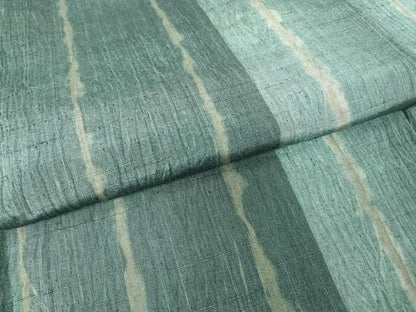 平和屋着物▽上質な紬 単衣 杢目絞り 間道 正絹 逸品 DAAV5829az