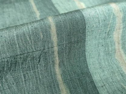 平和屋着物▽上質な紬 単衣 杢目絞り 間道 正絹 逸品 DAAV5829az