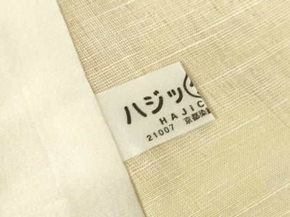 平和屋着物▽結城紬 単衣 花唐草文 80亀甲 正絹 逸品 DAAV5837az