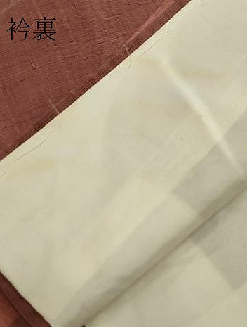 平和屋着物▽上質な紬 単衣 間道 正絹 逸品 DAAV5839az