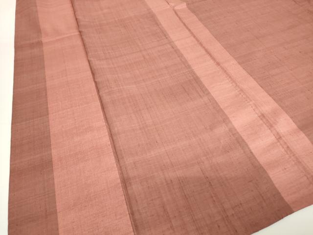 平和屋着物▽上質な紬 単衣 間道 正絹 逸品 DAAV5839az