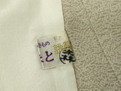 平和屋着物▽江戸小紋 単衣 文字文 やまと誂製 正絹 逸品 DAAV5841az