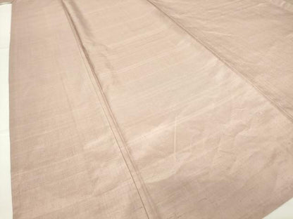 平和屋着物▽上質な紬 単衣 薄柿色 正絹 逸品 DAAV5846az