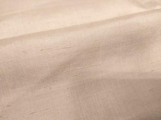 平和屋着物▽上質な紬 単衣 薄柿色 正絹 逸品 DAAV5846az