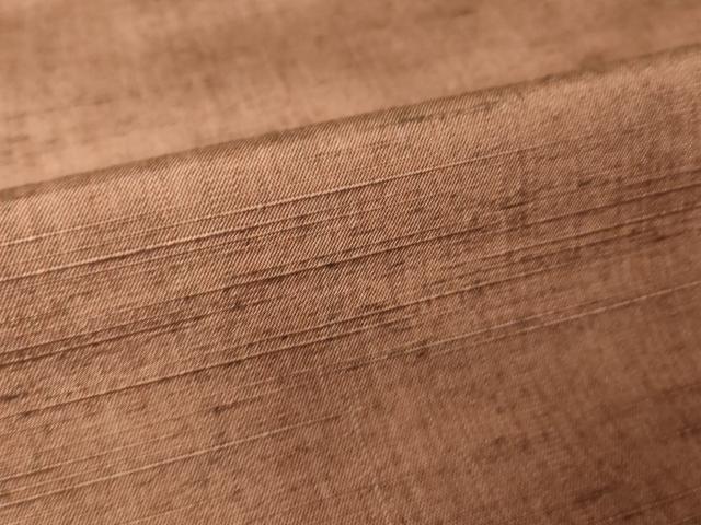 平和屋着物▽上質な紬 単衣 色無地 霞文 正絹 逸品 DAAV5847az