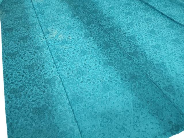 平和屋着物▽上質な小紋　単衣　草花地紋　暈し染め　正絹　逸品　DAAV5906az