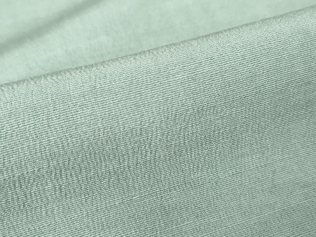 平和屋着物▽男性 色無地 単衣 お召縮緬 水浅葱色 正絹 逸品 DAAV5907az