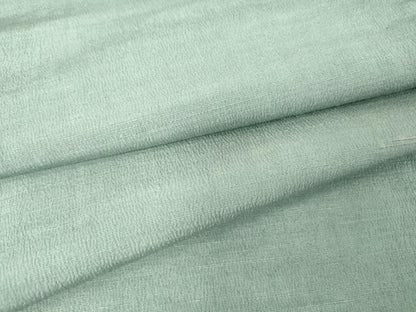 平和屋着物▽男性 色無地 単衣 お召縮緬 水浅葱色 正絹 逸品 DAAV5907az