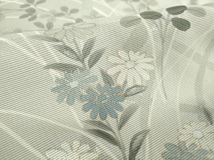 平和屋着物▽訪問着 無双 紗袷 紗×絽 草花文 金彩 ロング丈 正絹 逸品 DAAV5914az