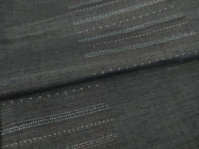 平和屋着物▽結城紬 単衣 変わり市松 80亀甲 正絹 逸品 DAAV5924az