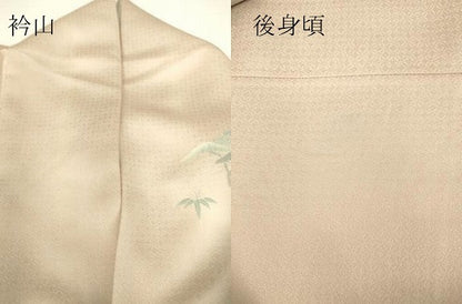 平和屋着物▽名門・上野家　上野街子　清染居　訪問着　単衣　茶屋辻風景花文　暈し染め　正絹　逸品　DAAV5926az