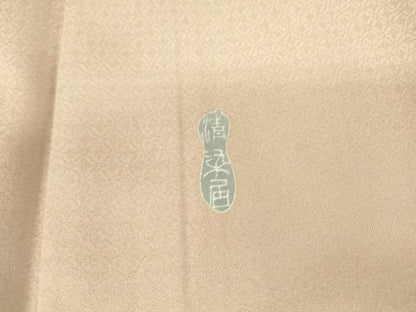 平和屋着物▽名門・上野家　上野街子　清染居　訪問着　単衣　茶屋辻風景花文　暈し染め　正絹　逸品　DAAV5926az