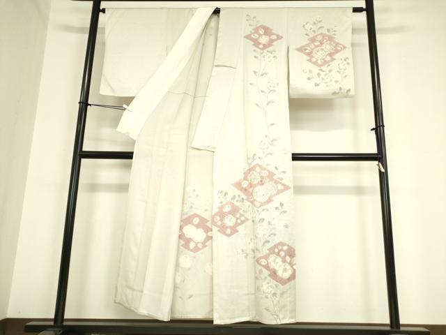 平和屋着物▽訪問着 単衣 絞り 辻が花 正絹 逸品 DAAV5929az