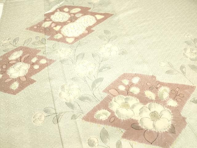 平和屋着物▽訪問着 単衣 絞り 辻が花 正絹 逸品 DAAV5929az